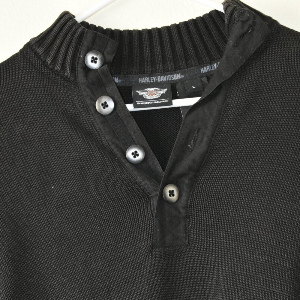 SOLD ON MERC. Harley-Davidson Knitted Sweater - Picture 3 of 7